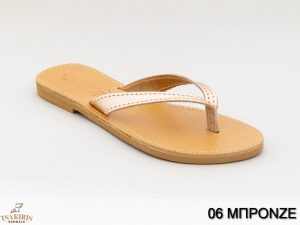 Γυναικεία σανδάλια δερμάτινα Τσακίρης