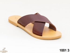 Γυναικεία σανδάλια δερμάτινα Τσακίρης