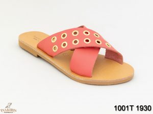 Γυναικεία σανδάλια δερμάτινα Τσακίρης