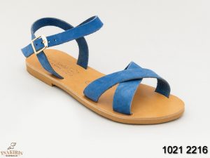 Γυναικεία σανδάλια δερμάτινα Τσακίρης