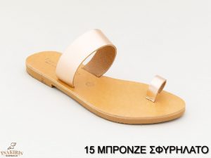 Γυναικεία σανδάλια δερμάτινα Τσακίρης
