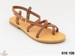 Γυναικεία σανδάλια δερμάτινα Τσακίρης