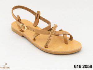 Γυναικεία σανδάλια δερμάτινα Τσακίρης