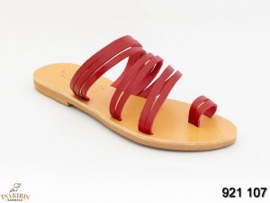 Γυναικεία σανδάλια δερμάτινα Τσακίρης