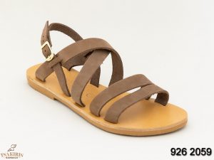 Γυναικεία σανδάλια δερμάτινα Τσακίρης