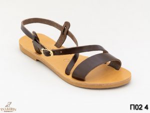 Alternative view of Γυναικεία σανδάλια δερμάτινα Τσακίρης Π02